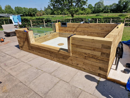 Create Your Own Pond | CWD Railway Sleeper Kit with Window