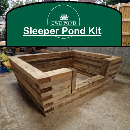 Create Your Own Pond | CWD Railway Sleeper Kit with Window